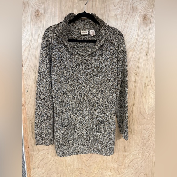 crossroads Sweaters - Crossroads Vintage Silk, Cotton Blend Sweater Woman’s Size Medium Brown